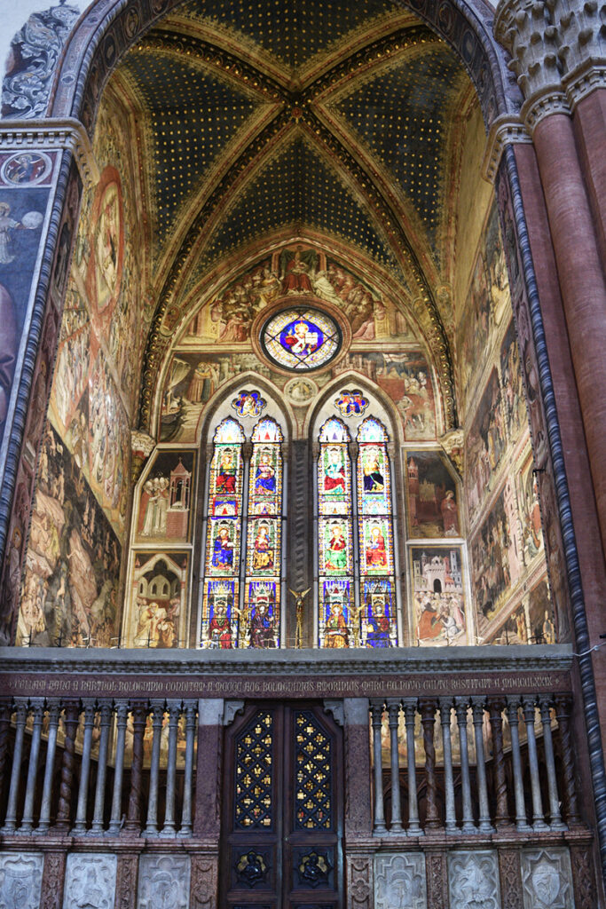 Cappella Bolognini presente nella Basilica di San Petronio. Questa Cappella è anche chiamata dei Re Magi ed è una delle più preziosi e artisticamente dense della Basilica