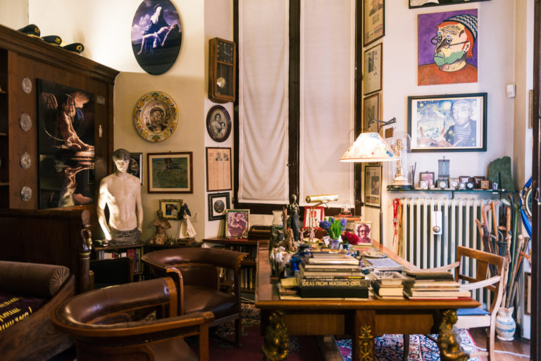 Vista sullo "Studio di Lucio", parte della casa di Lucio Dalla, musicista e cantautore italiano.